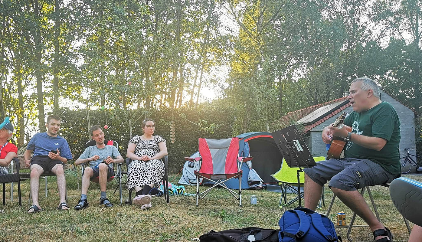 Camping in de tuin